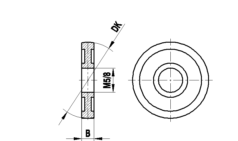 M5 сферический диск из высокопрочной стали, DK 30 мм, для систем ZEISS A-5555-0198