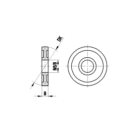 M8 сферический диск из высокопрочной стали, DK 60 мм, для систем ZEISS A-5555-0208
